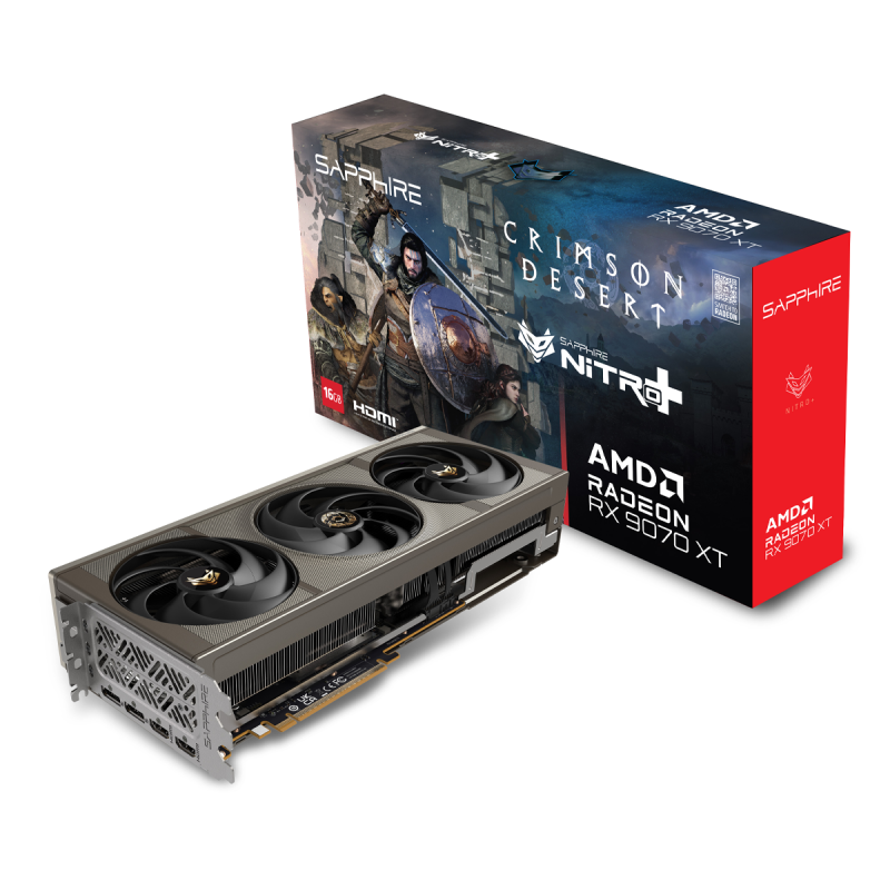 SAPPHIRE NITRO+ AMD Radeon™ RX 9070 XT OC Crimson Desert Edition